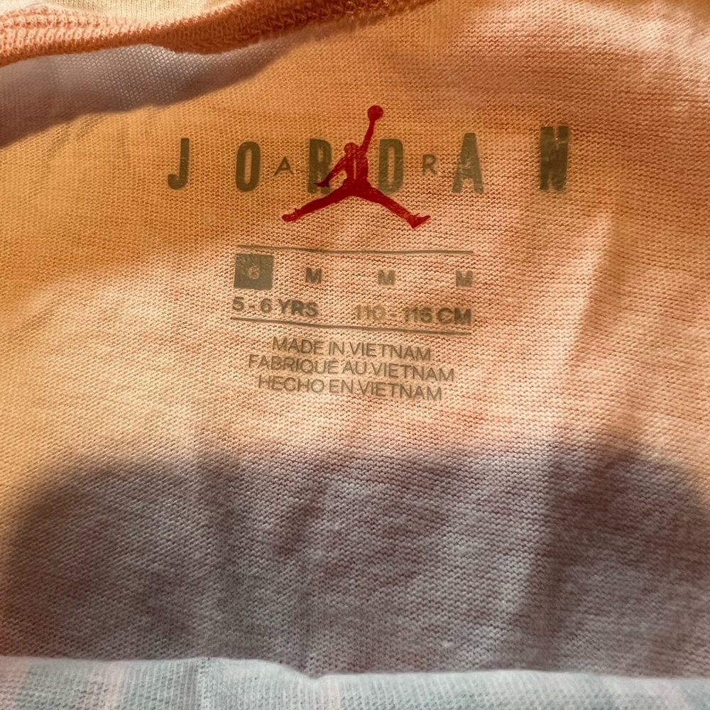 💛Girls pink Tye dye JORDAN sleeveless romper size youth medium NWT - Picture 4 of 4